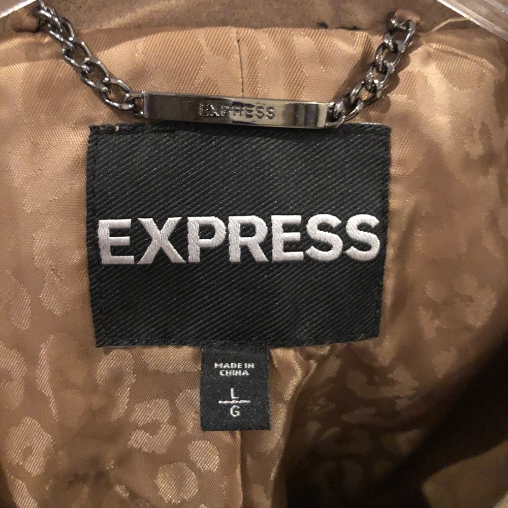 Express - Lined wool jacket. Size Large - Picture 3 of 4